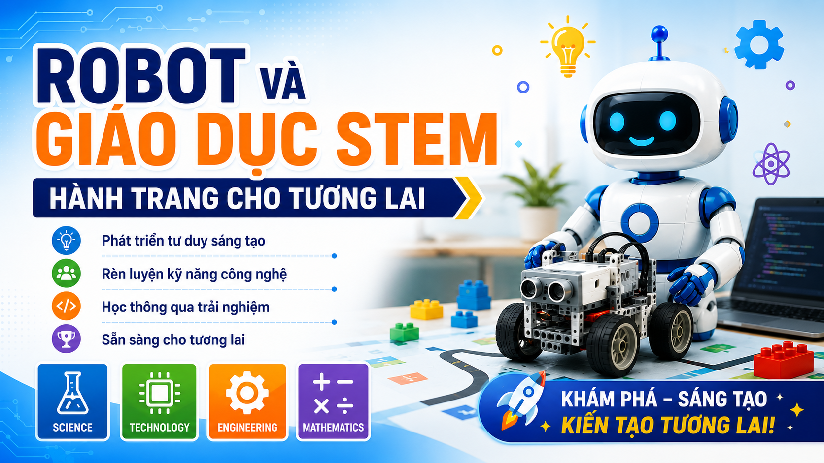Robot và giáo dục STEM – Hành trang cho tương lai